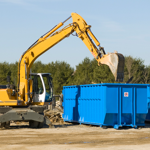 how does a residential dumpster rental service work in Brimfield